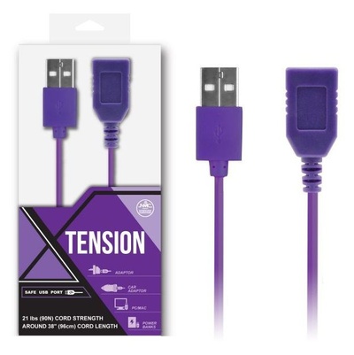 Фиолетовый удлинитель USB-провода - 100 см. NMC 