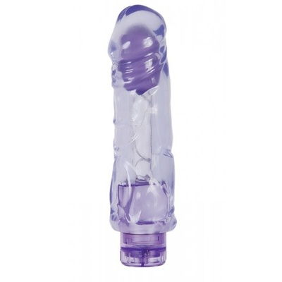 Фиолетовый вибратор-реалистик CHUBBY FUN VIBE 19 см Topco Sales 