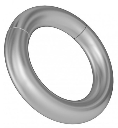 Круглое серебристое магнитное кольцо-утяжелитель Сумерки богов (серебристый) 