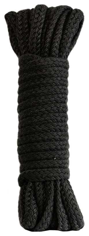 Черная веревка Bondage Collection Black 9 м Lola toys 46275-SM (черный) 