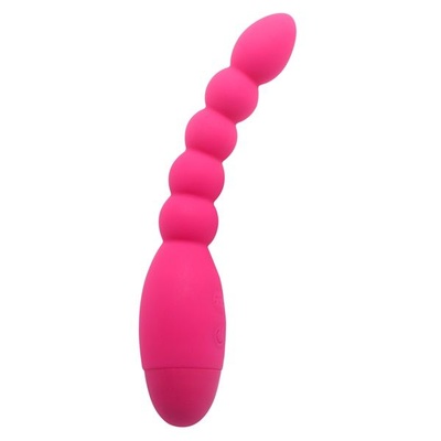 Розовый анальный вибростимулятор-елочка Lovers Beads 19 см Howells 129428-SM 