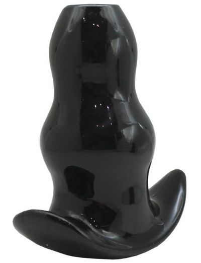 Черная анальная пробка с тоннелем 15 см Eroticon 31049 (черный) 
