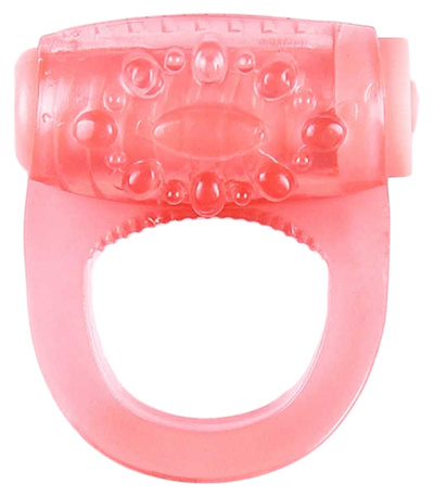 Розовое кольцо с вибропулей для усиления эрекции Brazzers BRC006 (розовый) 