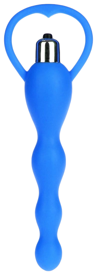 Синяя анальная елочка с вибрацией 14 см Brazzers BRQ001F (синий) 
