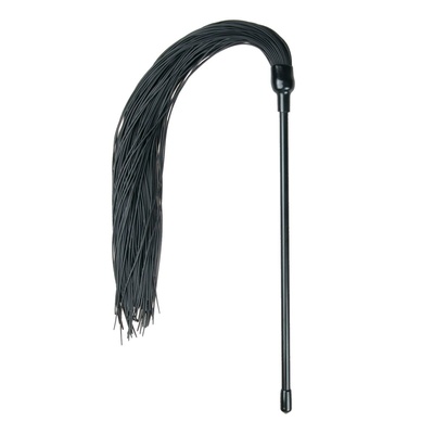 Плеть с черными силиконовыми хвостами Black Silicone Tickler 45 см EDC Wholesale ET243BLK (черный) 