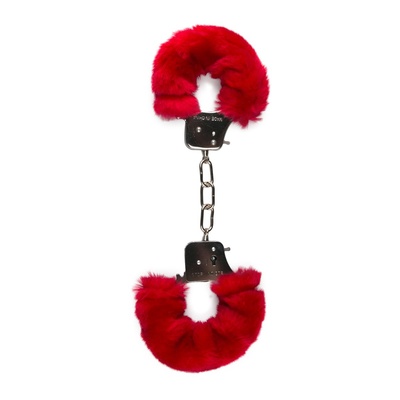 Наручники EDC Wholesale Furry Handcuffs с мехом красные ET258RED (красный) 