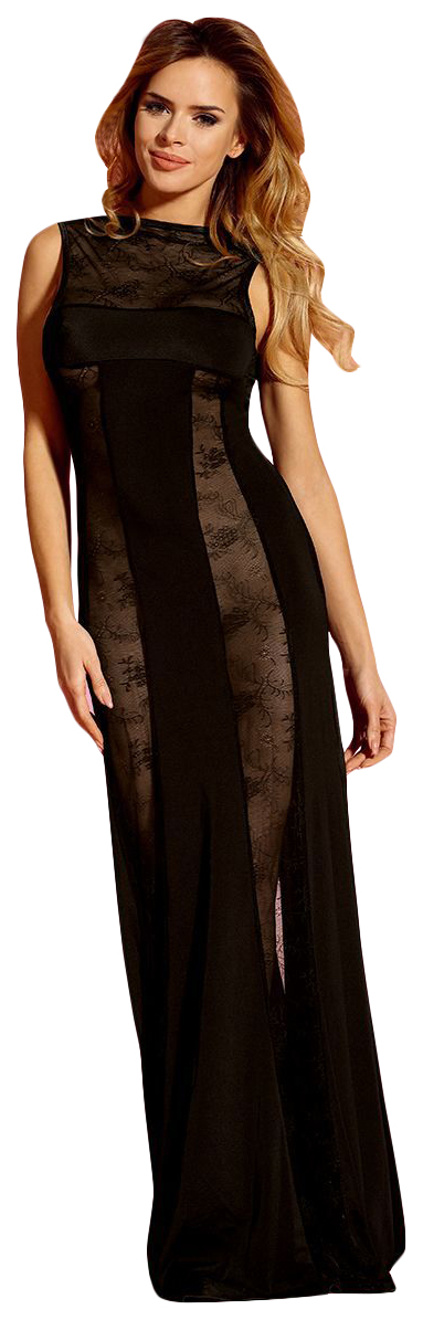 Сексуальное платье в пол для ношения без трусиков Dolce Piccante Lingerie LDP20183 (черный) 