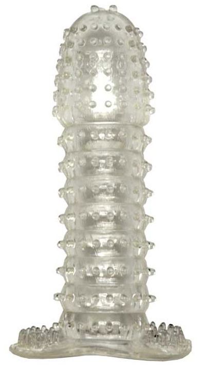 Прозрачная насадка с шипиками Cristal Condom 12,5 см Play Star NC-003 (прозрачный) 