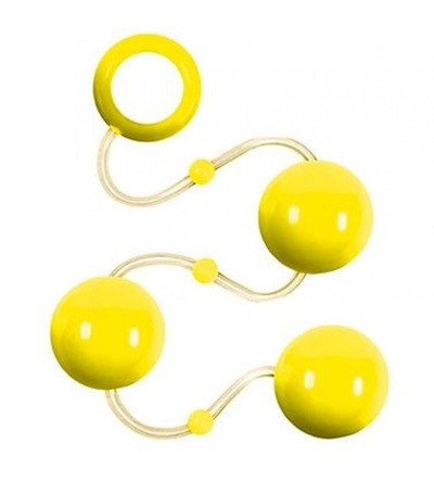 Желтые анальные шарики Renegade Pleasure Balls NS Novelties NSN-1117-19 (желтый) 