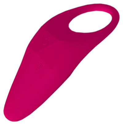 Малиновое эрекционное виброкольцо Iyiqu (розовый) 