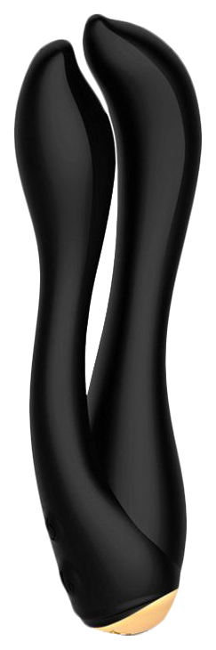 Черный анально-вагинальный вибратор Gofinger 17,5 см Yuanse 