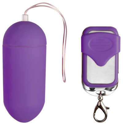 Фиолетовое виброяйцо Easytoys Vibration Egg с пультом ДУ EDC Wholesale (фиолетовый) 