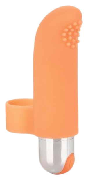 Оранжевая пулька-насадка на палец Finger Tickler 8,25 см California Exotic Novelties (оранжевый) 