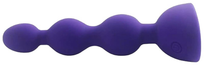 Фиолетовый анальный вибростимулятор Anal Beads S 14,5 см 129437 Aphrodisia 