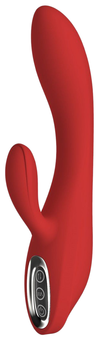 Вибратор Dream Toys Sofia с клиторальным отростком красный 
