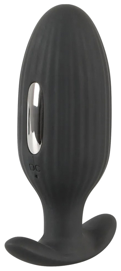 Анальная втулка Orion Vibrating E-Stim Butt Plug с электростимуляцией черная 8,1 см (черный) 
