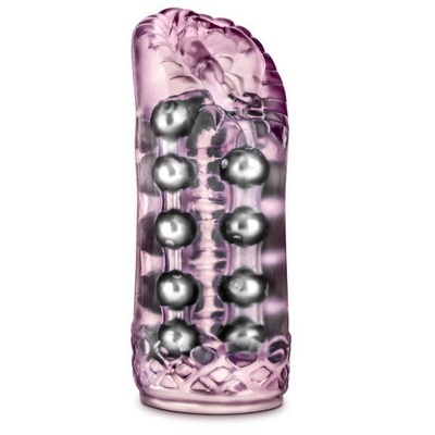 Розовый мастурбатор-вагина со стимулирующими бусинами Super Stroker розовый Blush Novelties 