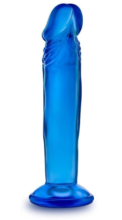 Синий анальный фаллоимитатор Sweet N Small 6 Inch Dildo With Suction Cup 16,5 см синий Blush Novelties 