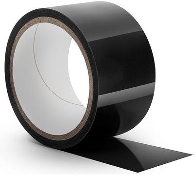 Черная липкая лента для бондажа Bondage Tape 18,3 м. черный Blush Novelties 