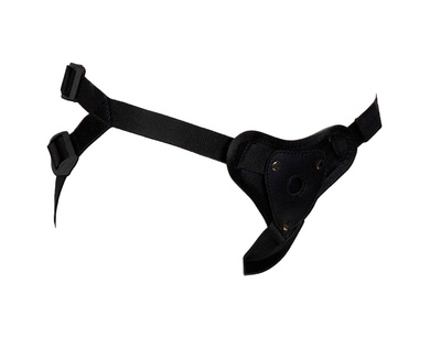 Черные трусики для страпона в комплекте с коннектором и насадкой Bior toys (черный; бежевый) 