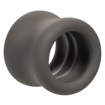 Серое эрекционное кольцо для мошонки Alpha Liquid Silicone Scrotum Ring California Exotic Novelties (серый) 