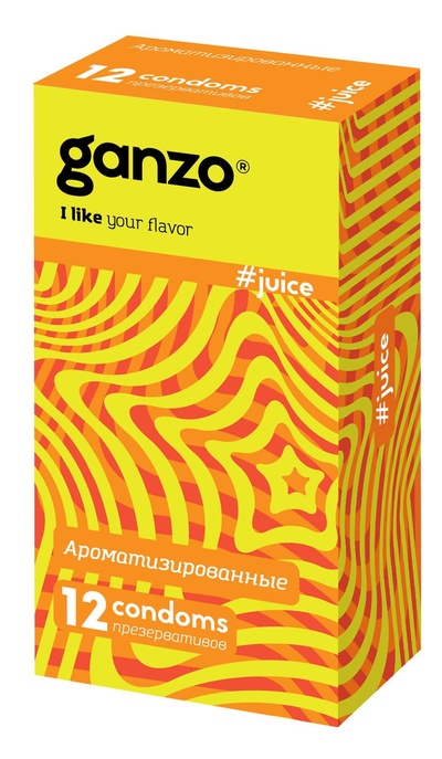 Презервативы ароматизированные Ganzo Juice, 12 шт 