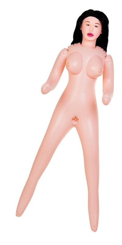 Надувная кукла-полисвумен с реалистичной головой TOYFA (телесный) 