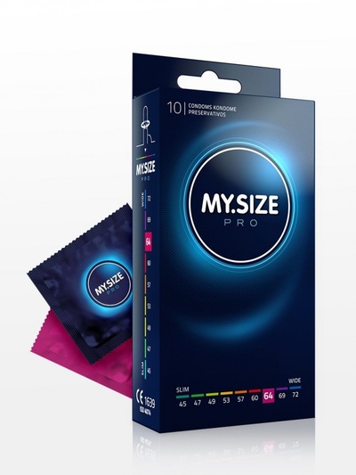 Презервативы MY.SIZE размер 64 - 10 шт. (прозрачный) 