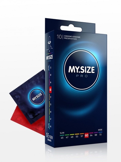 Презервативы MY.SIZE размер 60 - 10 шт. (прозрачный) 