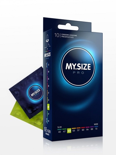 Презервативы MY.SIZE размер 49 - 10 шт. (прозрачный) 