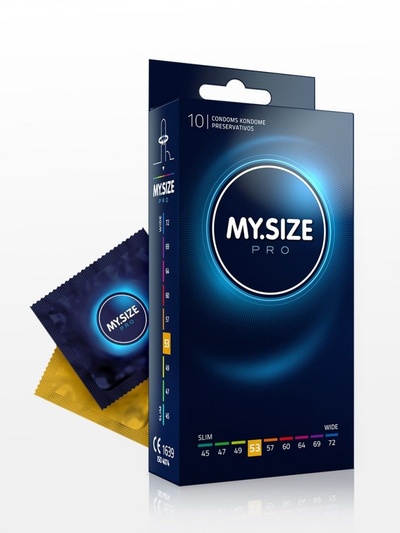Презервативы MY.SIZE размер 53 - 10 шт. (прозрачный) 