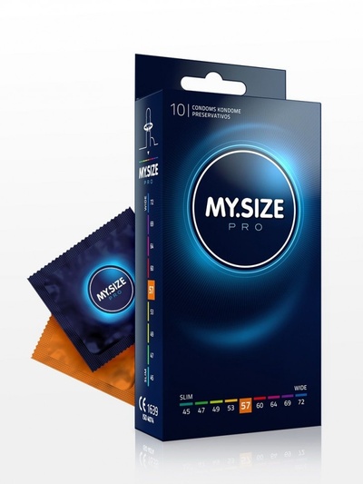 Презервативы MY.SIZE размер 57 - 10 шт. (прозрачный) 