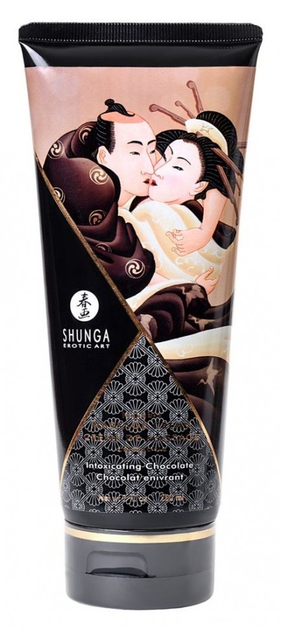 Массажный крем для тела с ароматом шоколада Intoxicating Chocolate - 200 мл. Shunga 