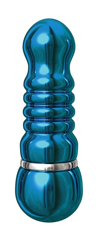 Голубой аллюминиевый вибратор BLUE SMALL - 7,5 см. PipeDream (нежно-голубой) 