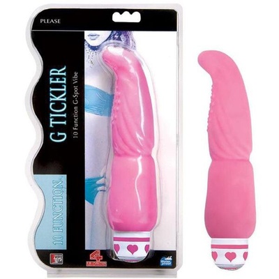 Розовый G-вибростимулятор G Tickler - 21,6 см. Dream Toys 