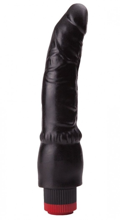 Чёрный вибромассажер-реалистик - 19,3 см. LOVETOY (А-Полимер) (черный) 