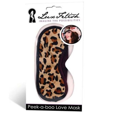 Леопардовая маска на глаза Peek-a-Boo Lux Fetish 