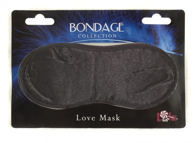 Чёрная маска на глаза BONDAGE Lola Games (черный) 