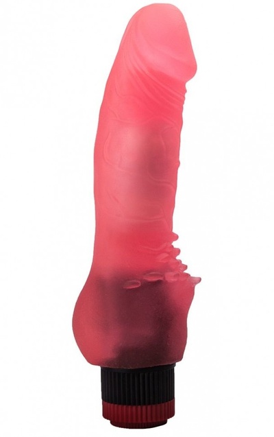 Розовый гелевый вибратор с шипами у основания - 17,8 см. LOVETOY (А-Полимер) 