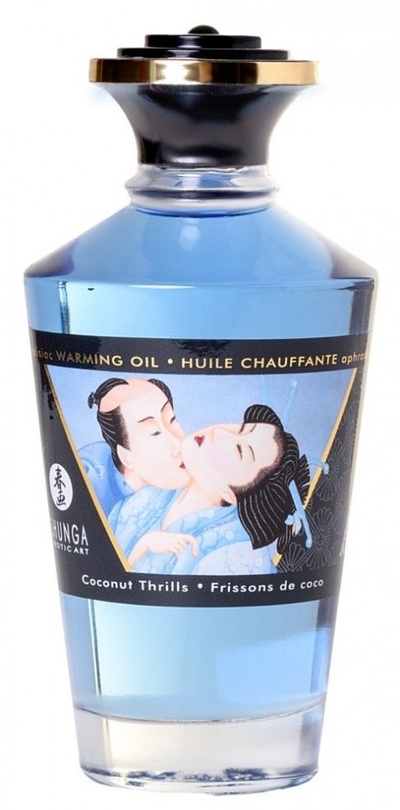 Массажное интимное масло с ароматом кокоса - 100 мл. Shunga 
