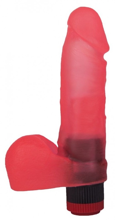 Розовый вибромассажёр в форме фаллоса - 16 см. LOVETOY (А-Полимер) 