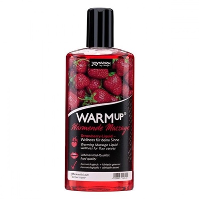 Разогревающее масло WARMup Strawberry - 150 мл. Joy Division 