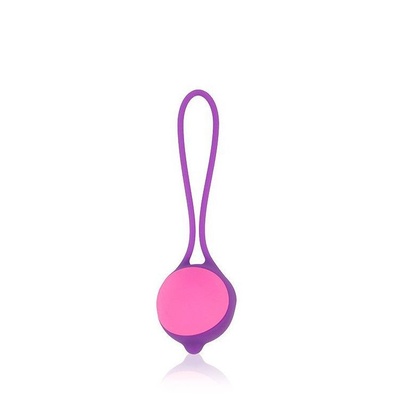 Фиолетово-розовый вагинальный шарик Cosmo Bior toys (фиолетовый с розовым) 