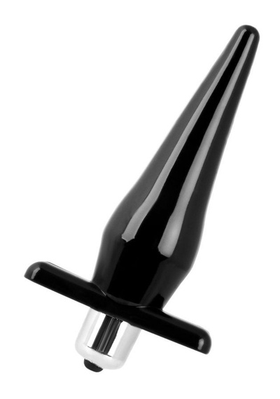 Черная водонепроницаемая вибровтулка Black&Red - 12,7 см. TOYFA (черный) 