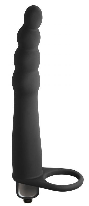 Черная вибронасадка для двойного проникновения Bramble - 16,5 см. Lola Games (черный) 