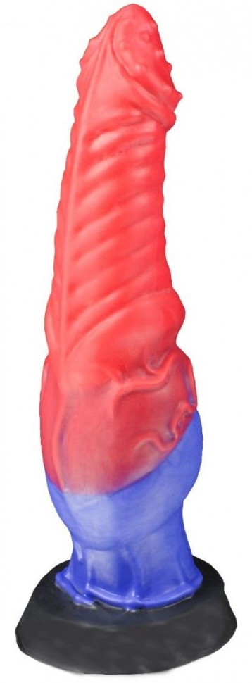 Красно-синий фаллоимитатор "Гиппогриф large" - 27 см. Erasexa (красный с синим) 