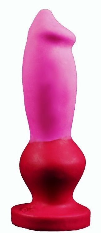 Розово-красный фаллоимитатор "Стаффорд medium" - 24 см. Erasexa (розовый с красным) 