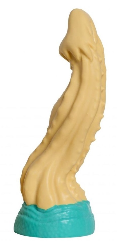Бежевый фаллоимитатор "Песчаная Змея medium" - 24 см. Erasexa 