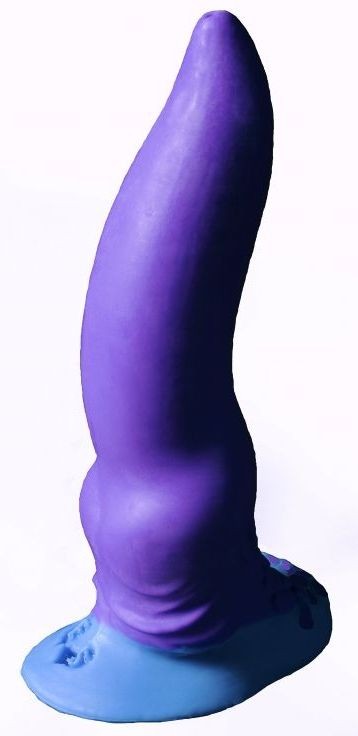 Фиолетовый фаллоимитатор "Зорг mini" - 17 см. Erasexa 