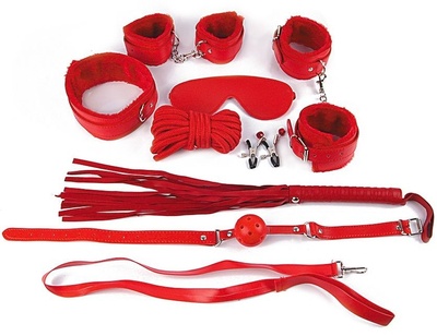 Пикантный красный набор БДСМ Bior toys 